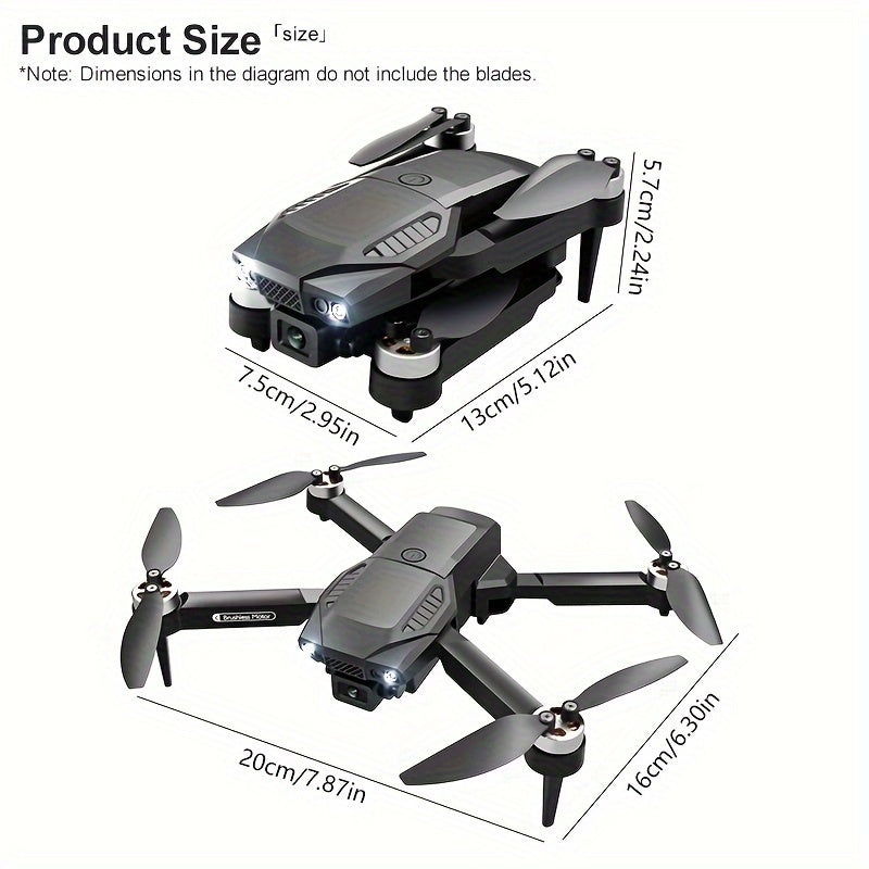 F198 Drone Professional Dual Camera 1080P WIFI FPV HD Aerial Photography Brushless Foldable Drone