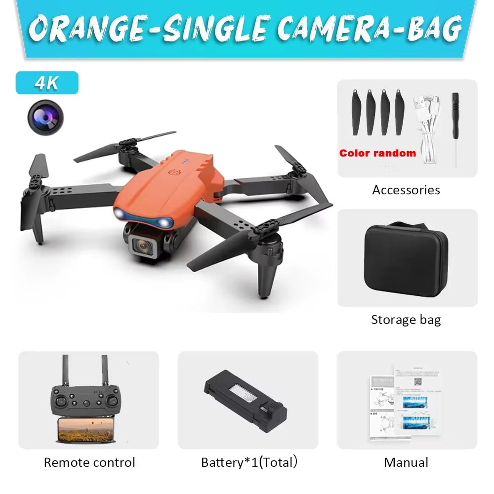KBDFA E99Pro Drone 4K HD Dual Camera Wifi FPV Quadcopter Obstacle Avoidance Aerial Photography Professional