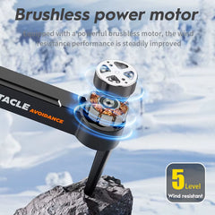 Mini Drone E88S 4K HD Dual Camera Foldable 360° Obstacle Avoidance Wifi FPV Brushless Quadcopter Helicopter for Kids