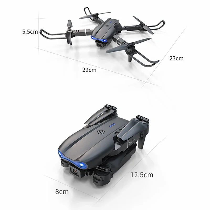​Foldable Mini E99Pro RC Helicopter with 5G Wifi FPV 4K Dual HD Camera Height Hold Wide Angle Professional Drone