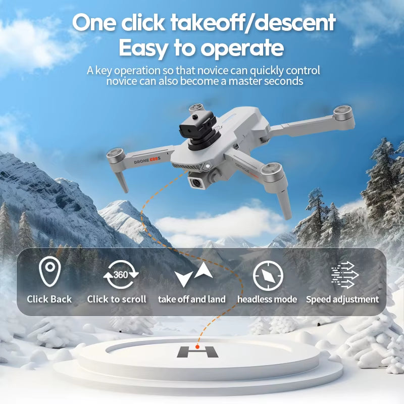 Mini Drone E88S 4K HD Dual Camera Foldable 360° Obstacle Avoidance Wifi FPV Brushless Quadcopter Helicopter for Kids
