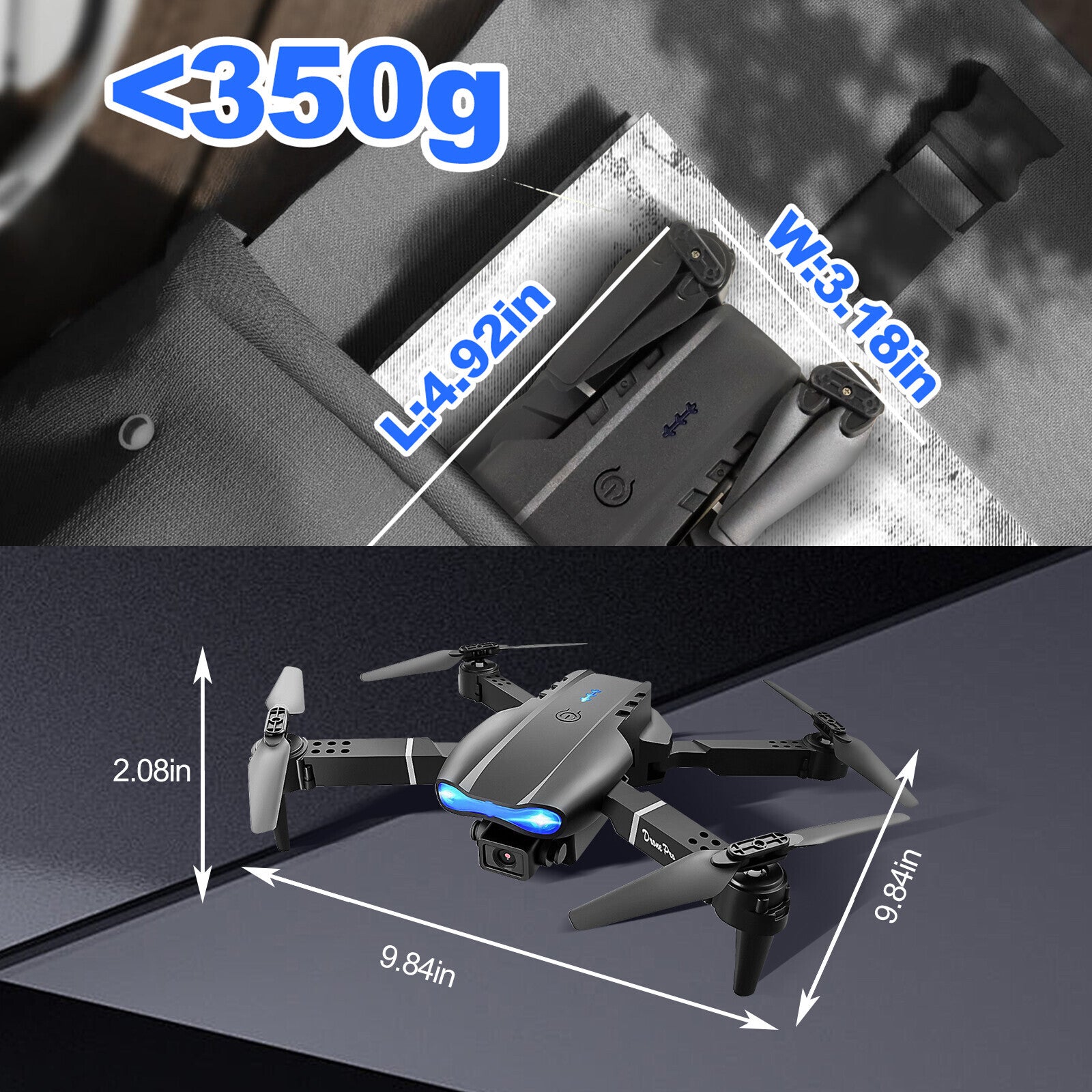 5G 4K GPS Drone Pro with HD Dual Camera Drones Wifi FPV Foldable RC Quadcopter