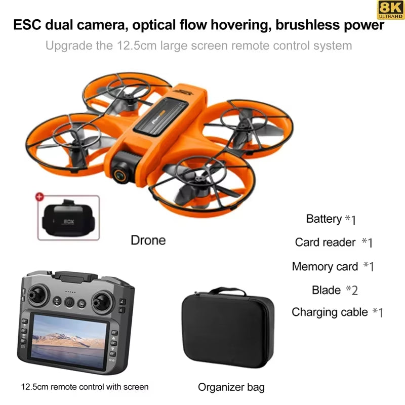 NEW S156 Mini Drone Wifi FPV 8K HD Professional Dual Camera Intelligence Obstacle Avoidance 2.4G Brushless Quadcopter Toys Gift