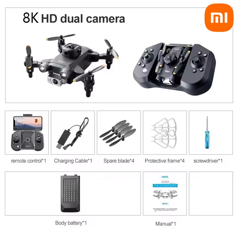 V2 Mini Drone Professional HD Camera 5G Wifi FPV Air Pressure Altitude Hold Foldable Quadcopter RC Drone Toys New UAV