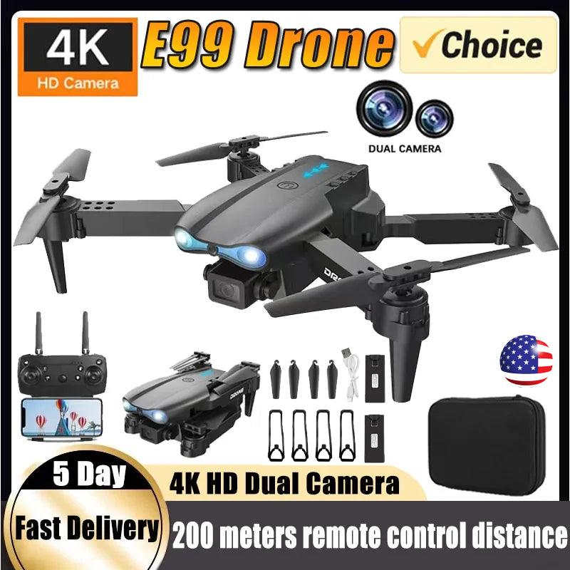 5G 4K GPS Drone Pro with HD Dual Camera Drones Wifi FPV Foldable RC Quadcopter