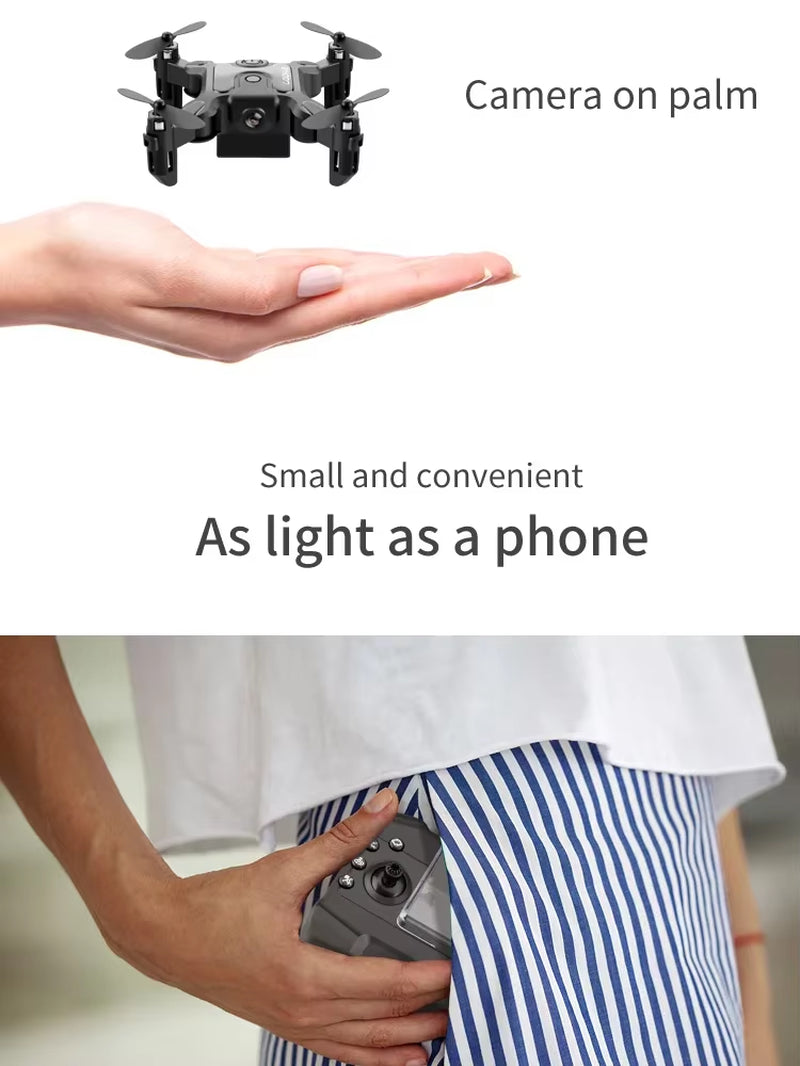 V2 Mini Drone Professional HD Camera 5G Wifi FPV Air Pressure Altitude Hold Foldable Quadcopter RC Drone Toys New UAV