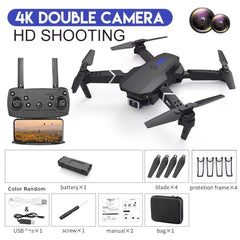 ​Foldable Mini E99Pro RC Helicopter with 5G Wifi FPV 4K Dual HD Camera Height Hold Wide Angle Professional Drone
